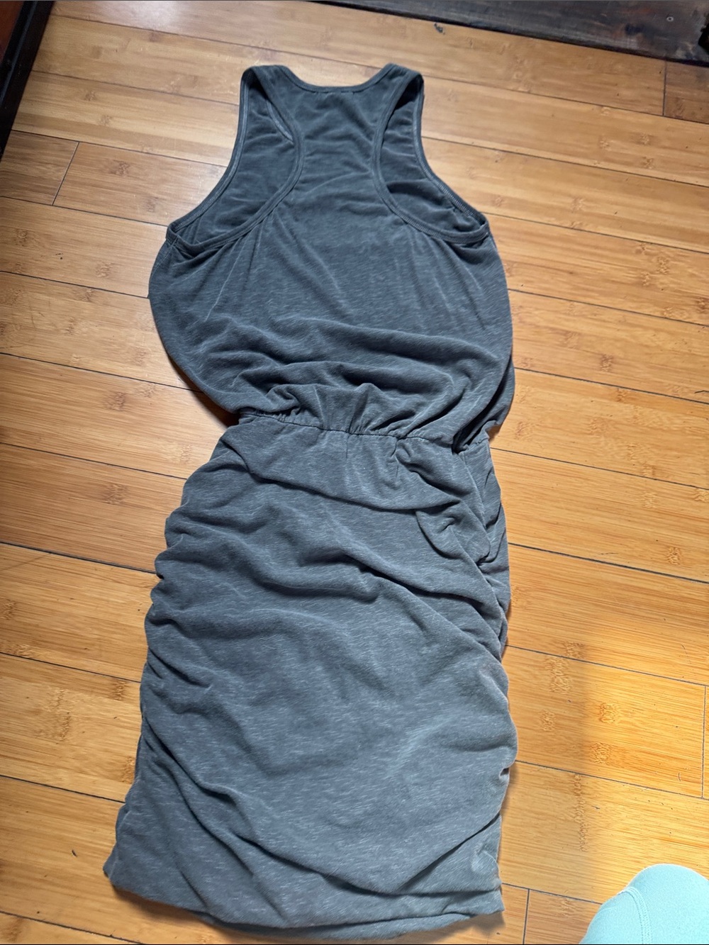 Sundry Charcoal Gray Racerback Mini Dress